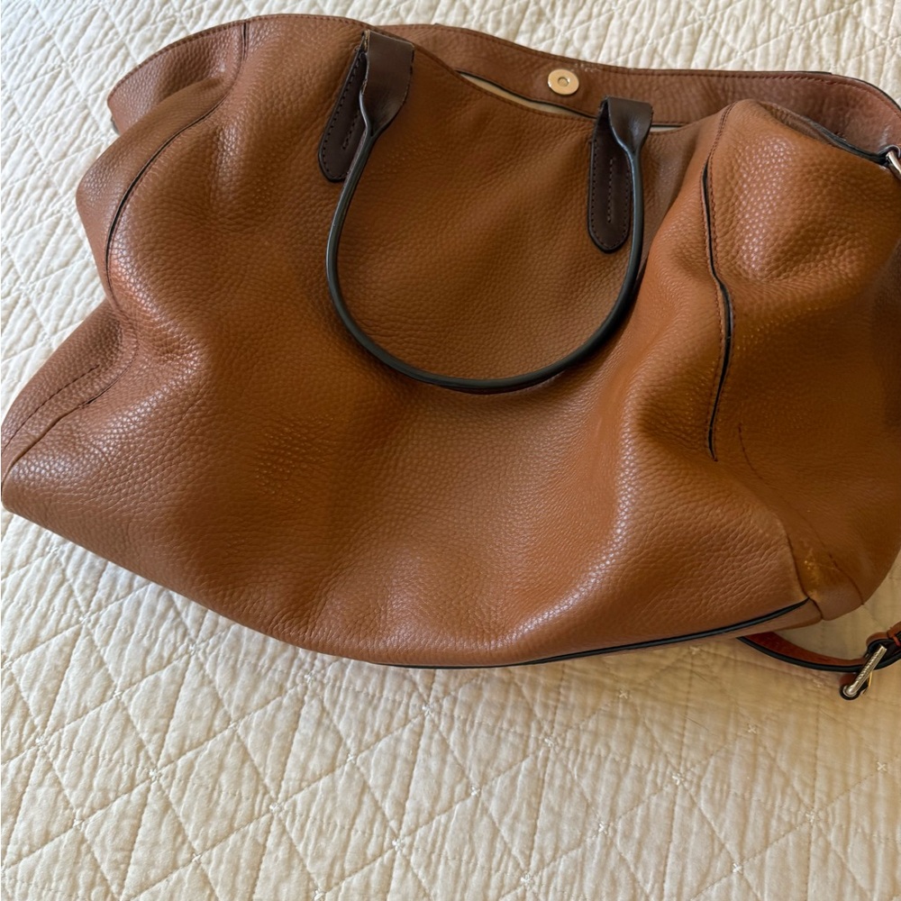 Cole Haan Tan Leather Logo Patch